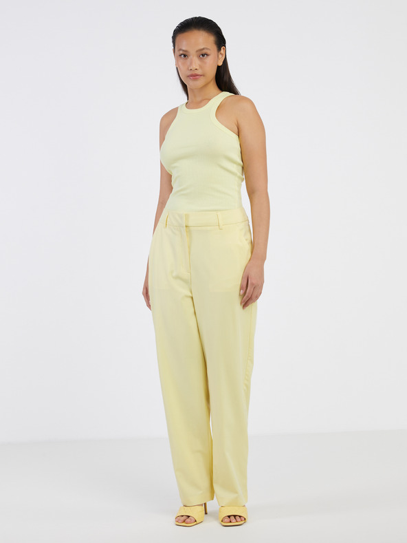 Noisy May Hellgelbes Damen-Basic-Tank-Top Noisy May