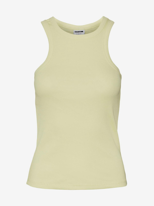 Noisy May Hellgelbes Damen-Basic-Tank-Top Noisy May
