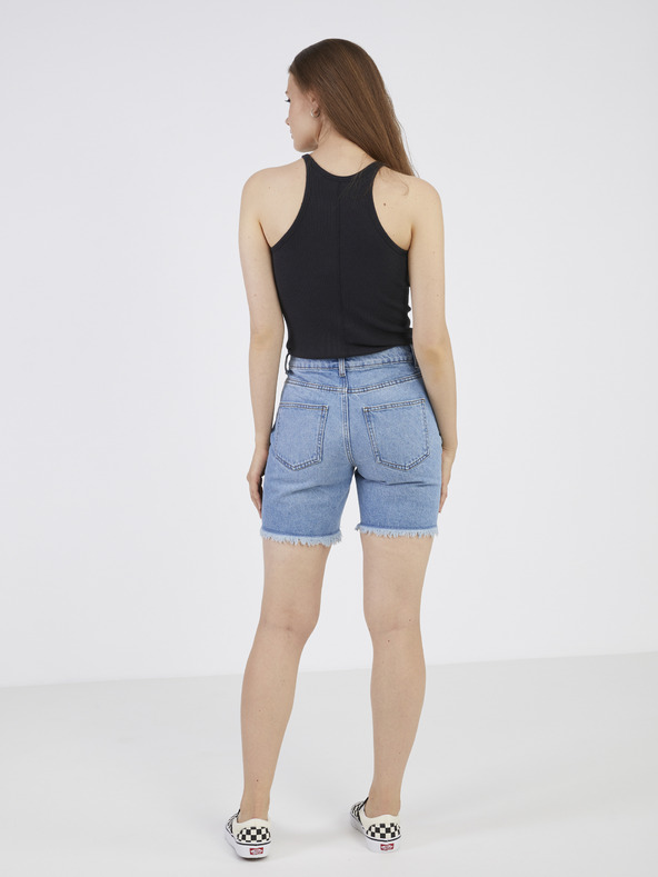Noisy May Blaue Damen-Denim-Shorts Noisy May Smiley