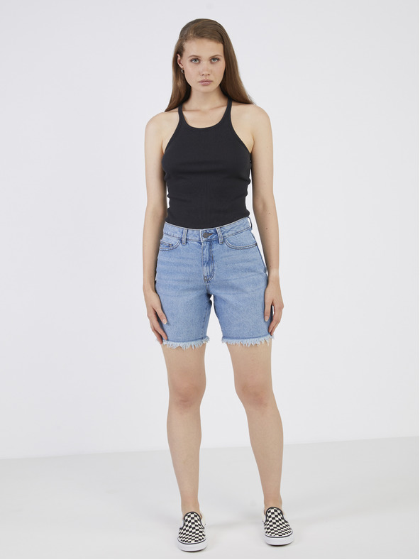 Noisy May Blaue Damen-Denim-Shorts Noisy May Smiley