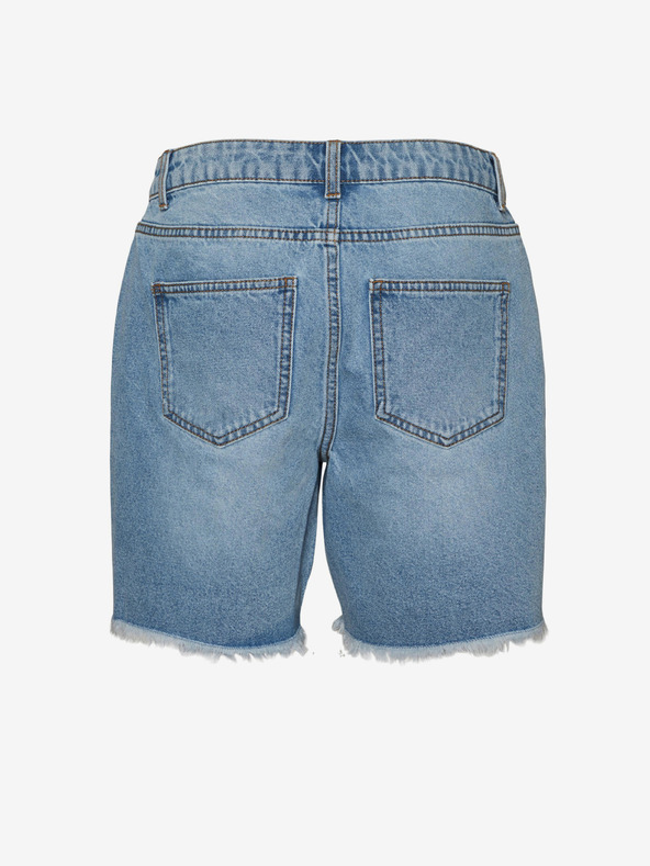 Noisy May Blaue Damen-Denim-Shorts Noisy May Smiley