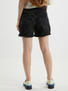 Noisy May Schwarze Denim-Shorts für Damen Noisy May Smiley