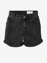 Noisy May Schwarze Denim-Shorts für Damen Noisy May Smiley