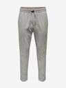 ONLY & SONS Hellgrau gestreifte Herrenhose mit Leinen ONLY & SONS Linus