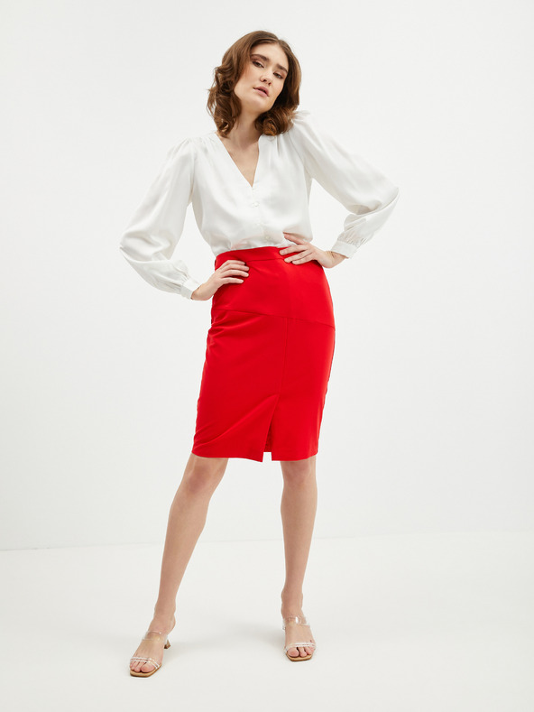 Orsay Roter Damen-Bleistiftrock ORSAY