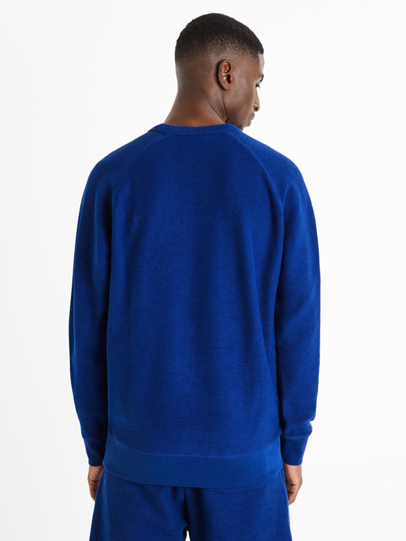 Celio Blaues Herren-Sweatshirt Celio Dereverse