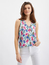 Orsay Rosa und blaue Damenbluse ORSAY