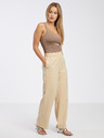 Vero Moda Beigefarbene Damen-Weitbeinhose VERO MODA Carmen