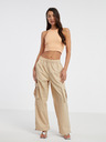 ONLY Orangefarbenes Damen Crop Top Tank-Top ONLY Belia