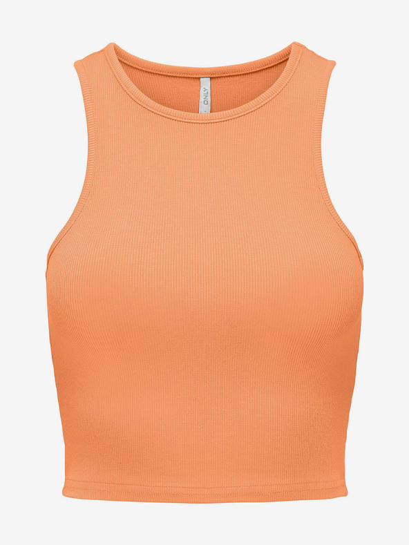 ONLY Orangefarbenes Damen Crop Top Tank-Top ONLY Belia