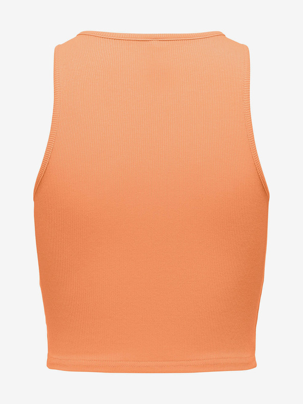 ONLY Orangefarbenes Damen Crop Top Tank-Top ONLY Belia
