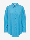 ONLY Blaues Damen-Leinenhemd ONLY Corina