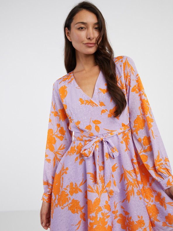 ONLY Hellviolettes geblümtes Damen ONLY Sommerkleid