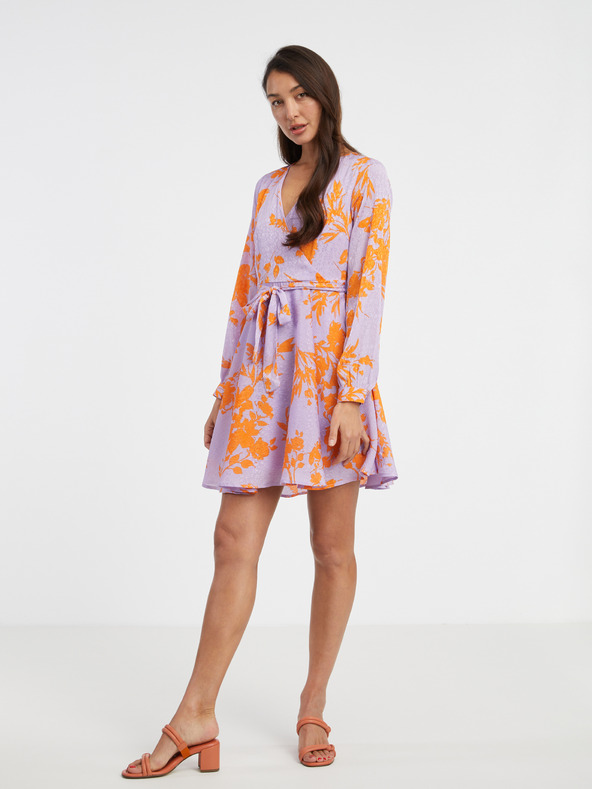 ONLY Hellviolettes geblümtes Damen ONLY Sommerkleid