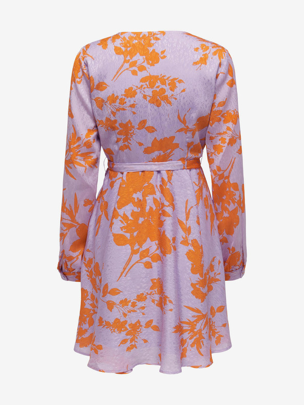 ONLY Hellviolettes geblümtes Damen ONLY Sommerkleid