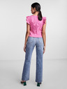 Pieces Rosa Damen-Crop-Top T-Shirt Pieces Tegan