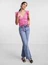 Pieces Rosa Damen-Crop-Top T-Shirt Pieces Tegan