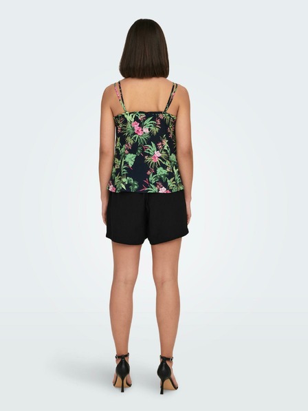 ONLY Grün-schwarz gemustertes Damen-Tanktop ONLY Nova