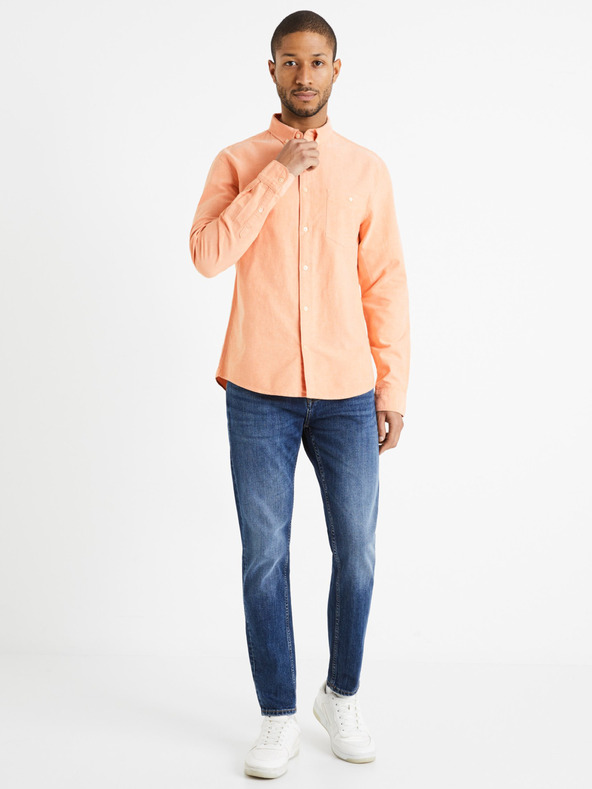 Celio Apricot Herrenhemd Celio Daxford