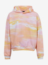 Sam 73 Rosa und orangefarbener übergroßer Kapuzenpullover für Mädchen SAM73 Jade