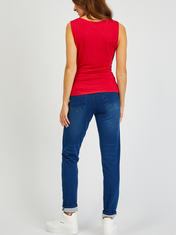 Sam 73 Rotes Basic-Tank-Top für Damen SAM73 Lupus