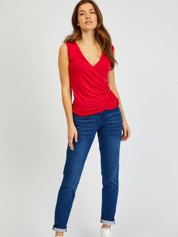 Sam 73 Rotes Basic-Tank-Top für Damen SAM73 Lupus