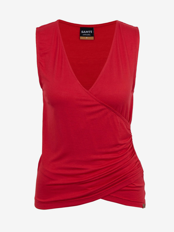 Sam 73 Rotes Basic-Tank-Top für Damen SAM73 Lupus
