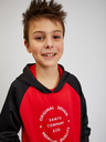 Sam 73 Schwarzer und roter Unisex-Kapuzenpullover für Kinder SAM73 Draco