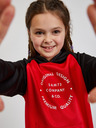 Sam 73 Schwarzer und roter Unisex-Kapuzenpullover für Kinder SAM73 Draco