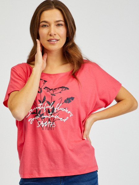 Sam 73 SAM73 Coral Bedrucktes T-Shirt für Damen Circinus