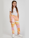 Sam 73 Rosa und orange gemusterte Mädchen-Sweatpants SAM73 Jargon