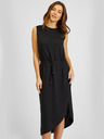 Sam 73 Schwarzes asymmetrisches Damen Basic-Kleid SAM73 Antlia