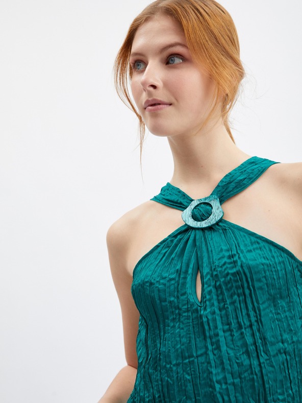 Orsay Dunkelgrüne Damenbluse ORSAY