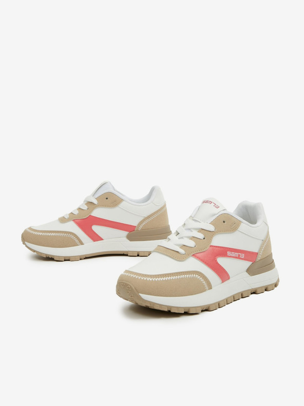 Sam 73 Beige-weiße Damen-Sneaker SAM73 Lendra