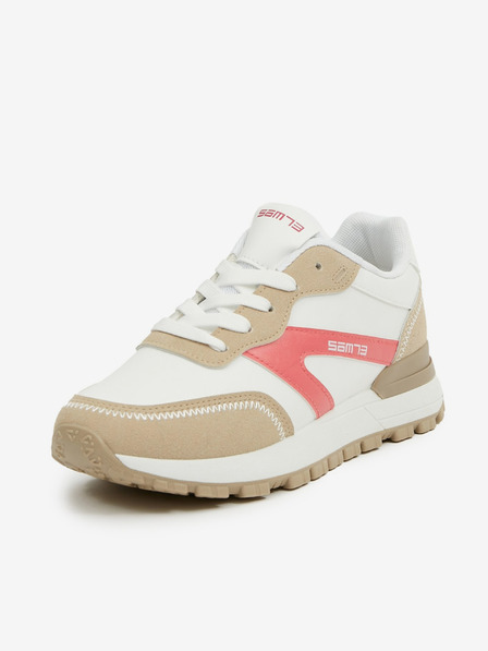 Sam 73 Beige-weiße Damen-Sneaker SAM73 Lendra