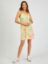 Sam 73 Grün und gelb gemustertes Damen-Sommerkleid SAM73 Diops