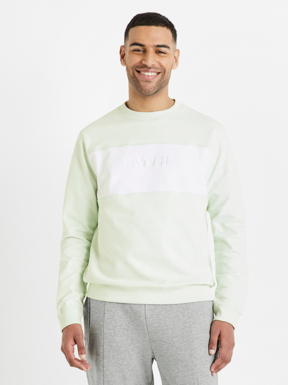 Celio Hellgrünes Herren-Sweatshirt von Celio Deatle