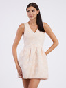 CAMAIEU Apricotfarbenes Damenkleid mit Taschen CAMAIEU