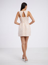 CAMAIEU Apricotfarbenes Damenkleid mit Taschen CAMAIEU