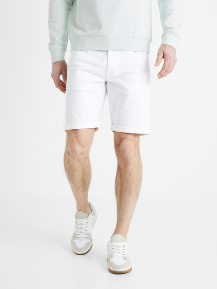 Celio Weiße Herren-Jeans-Shorts Celio Dofirstbm