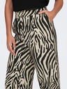 Jacqueline de Yong Schwarz-beige gemusterte Damenhose JDY Camille