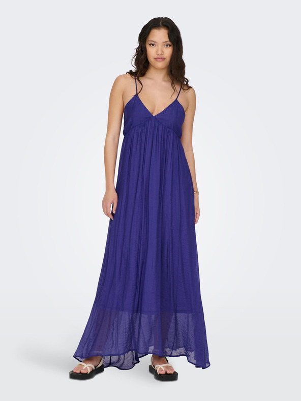 ONLY Blaues ONLY Phoenix-Damen-Maxikleid