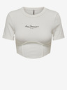 ONLY Weißes Damen-Crop-Top ONLY Lola