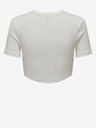 ONLY Weißes Damen-Crop-Top ONLY Lola