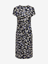 Jacqueline de Yong Cremefarbenes und schwarzes gemustertes Damenkleid JDY Urba