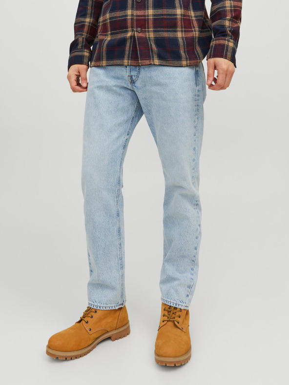 Jack & Jones Hellblaue Herrenjeans mit gerader Passform Jack & Jones Chris