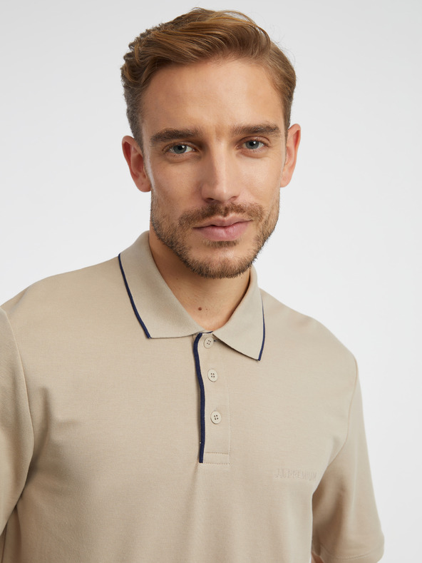 Jack & Jones Jack & Jones Blamatt Beige Herren-Poloshirt