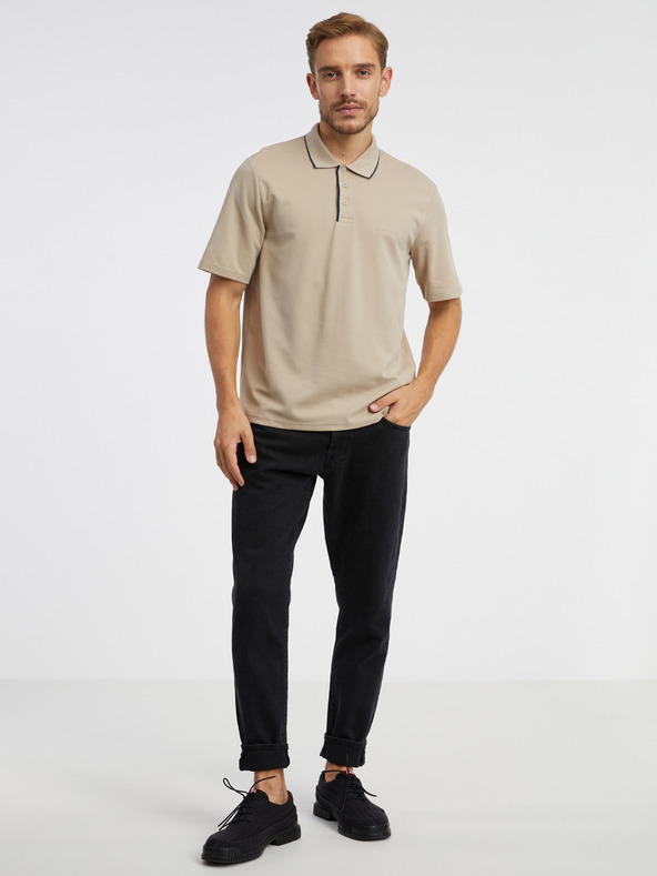 Jack & Jones Jack & Jones Blamatt Beige Herren-Poloshirt