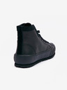 Diesel Schwarze Damen Leder Knöchel Turnschuhe Diesel Principia