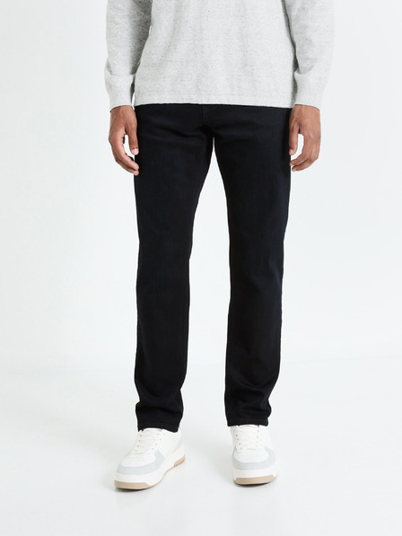 Celio Schwarze Herren Jeans mit geradem Schnitt Celio Fobody15